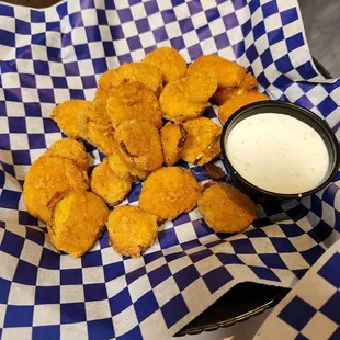 Fried pickles. Not on the menu, but they have them.