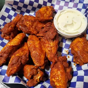 10 bone in heater wings