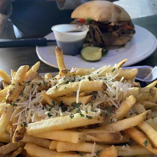 Garlic parmesan fries