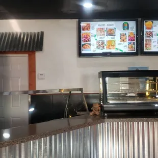 Menu and order area