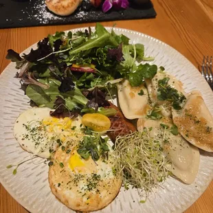 Ukraine breakfast and farmer cheese pancakes