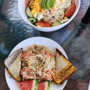 Shrimp &amp; Avocado Salad; Peasant Mushroom