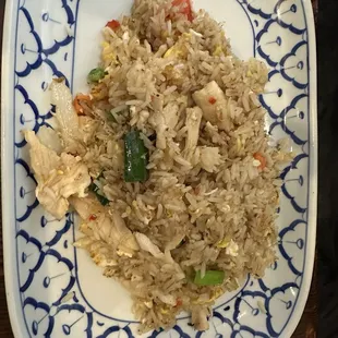 Thai fried rice with chicken