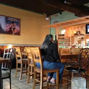 high top seating and booths