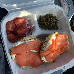 Bagel and lox