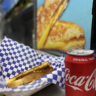 The serve chips and drinks along with their tasty mains!