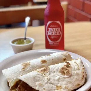 Carne Guisada &amp; Big Red brunch!