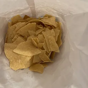 Bag of crumbs (chips)