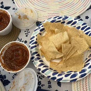 Tortilla chips with Salsa