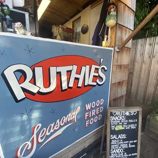 Cart and Menu (not their usual, they switched to sandwiches during a really hot week)