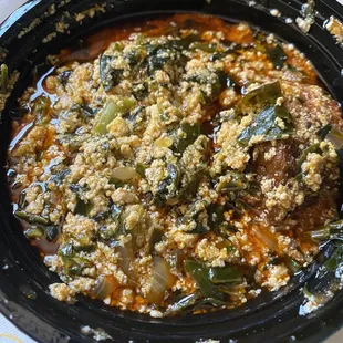 They put the meat in and a spoon full of soup