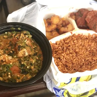 Beans and Plantain Plate