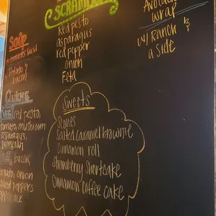 Specials Board at Ruth's Café