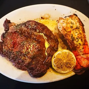 Ribeye and Lobster
