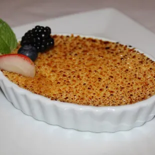 For dessert we had the Creme Brulee made with vanilla bean custard with raw sugar crust.