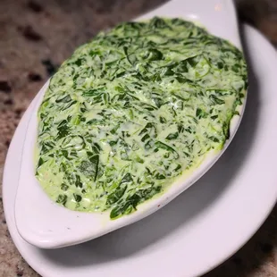 Creamed spinach