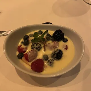 Fresh Berries with Sweet Cream Sauce