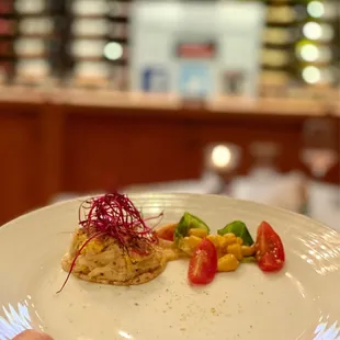 Belle-Glos TasteMaker Dinner - Course 1 - Corn and Crab Cake