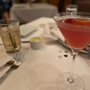 a cocktail in a coupe glass