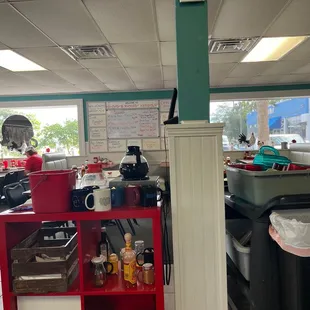 a view of the kitchen