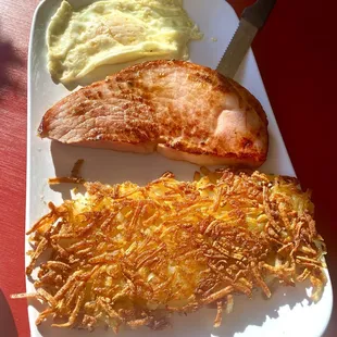1 Egg &amp; Ham &amp; Hash-browns