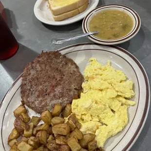 Eggs and homemade sausage