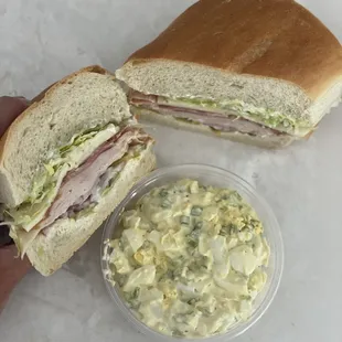 Andy Special with a few modifications. Freshly made egg salad!