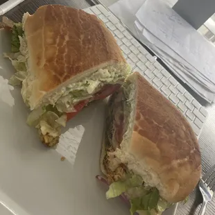 This is the Gus Special with Dutchycrunch bread and pepper jack cheese. One of the best sandwiches in the entire city. A gem.