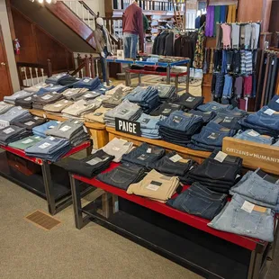 Jeans and five pocket pants for days!  We carry Brax, Citizens of Humanity, and Paige.