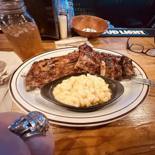 Full Rack Of Ribs Today Special For $20 Bucks, Plus A Side Salad &amp; Mac &amp; Cheese, I Have Leftovers For The Road. Delicious Ribs