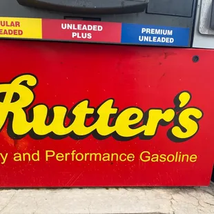 a sign for a gas station