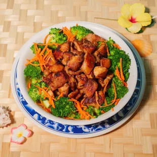 BBQ Chicken Lunch Bowl made with our housemade teriyaki sauce