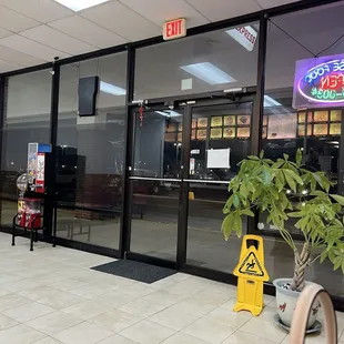 the inside of a restaurant