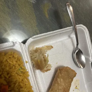 Hair in my shrimp roll