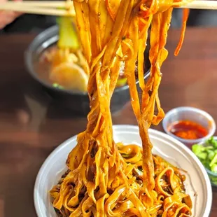 Noodle with Minced Pork &amp; Soy Bean Paste Noodle