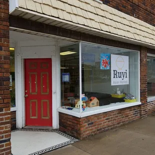 the front of the store