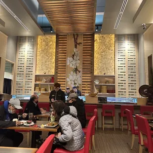 Inside restaurant/sushi bar area.