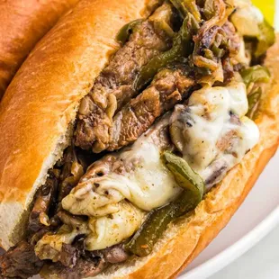 Philly cheese steak sandwich