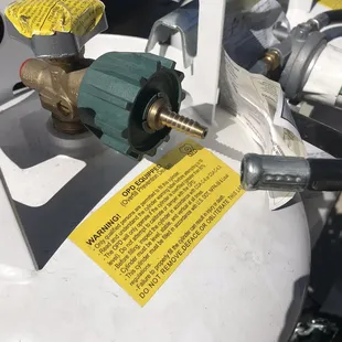 Propane hose as I found it