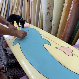 Little Maru on my board awwww
