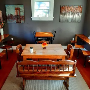 One of many rooms inside Rx Brew  coffeehouse / eatery.