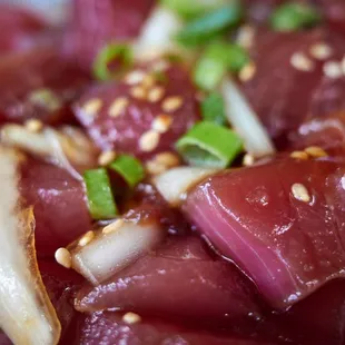 Fresh ahi "kabayaki" poke