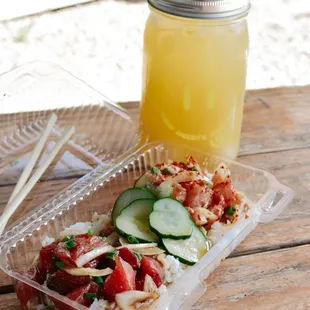 Poke Bowl Combo w/ Ahi + Hamachi