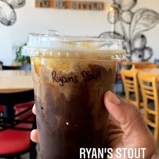 Ryan&apos;s Stout (4 shots of espresso with oat milk foam!)