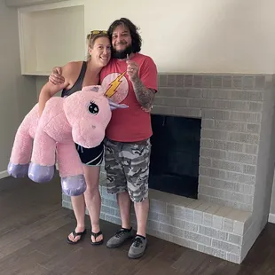 Happy first-time home buyers