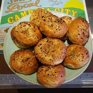 Fresh baked bagels