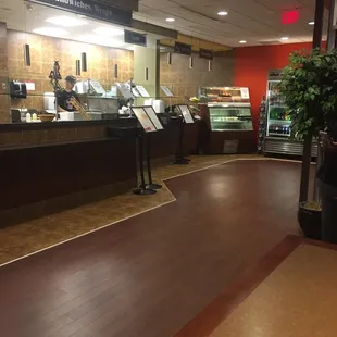 a view of the dining area