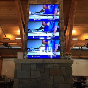 I like the triple stack TVs