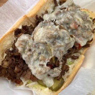 Philly cheesesteak Po boy