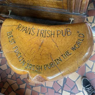 Engraving on the stools